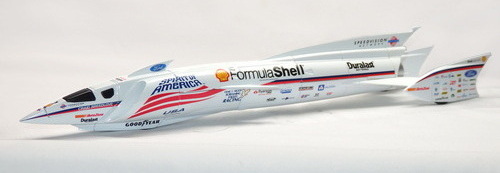 SPIRIT OF AMERICA FORMULA SHELL LSRV SPEED RECORD JET CAR