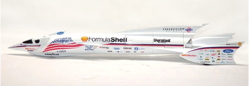 SPIRIT OF AMERICA FORMULA SHELL LSRV SPEED RECORD JET CAR